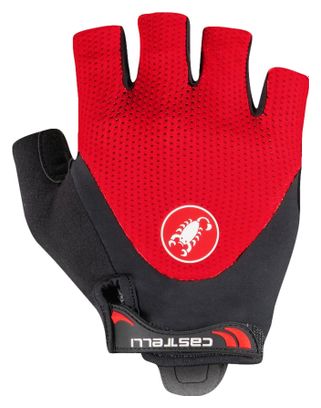 Guantes Castelli Arenberg Gel Cortos Rojo