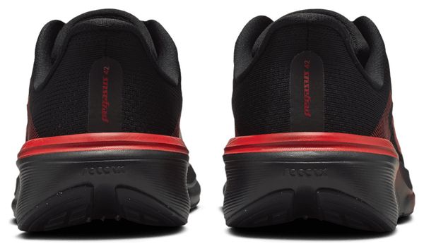 Nike Pegasus 42 GS Running Shoes, Black/Red, Kids'