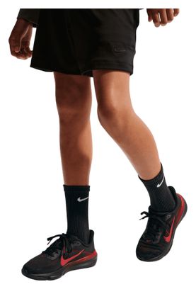 Nike Pegasus 42 GS Running Shoes, Black/Red, Kids'