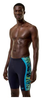 Speedo Hyperboom Splice Badehose Schwarz/Grün für Herren