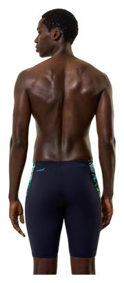 Speedo Hyperboom Splice Badehose Schwarz/Grün für Herren