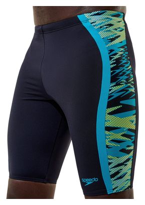 Speedo Hyperboom Splice Badehose Schwarz/Grün für Herren