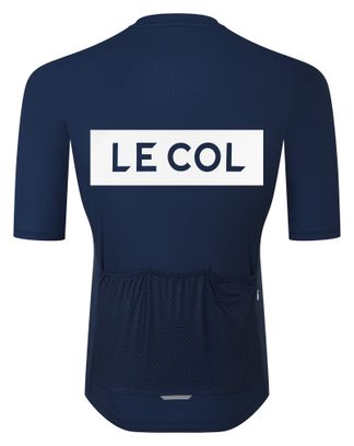 Herentrui met korte mouwen Le Col Sport Logo Blauw/Wit