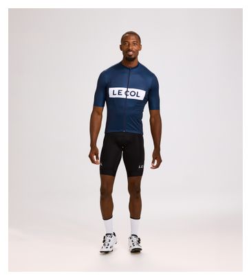 Herentrui met korte mouwen Le Col Sport Logo Blauw/Wit