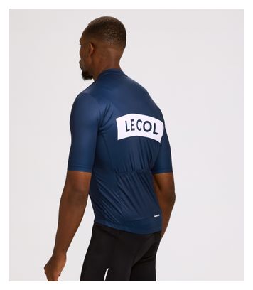Herentrui met korte mouwen Le Col Sport Logo Blauw/Wit