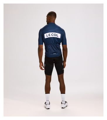 Herentrui met korte mouwen Le Col Sport Logo Blauw/Wit
