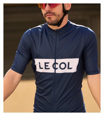 Herentrui met korte mouwen Le Col Sport Logo Blauw/Wit