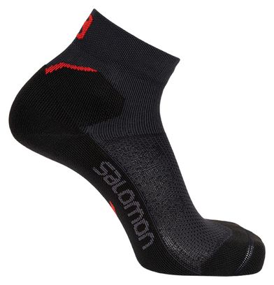 Salomon Speedcross Ankle Low Socks Gray Red Unisex