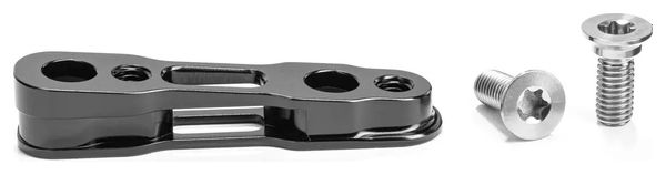 Titanium Adapter voor Shimano Flat Mount 160 mm Achterremklauw absoluutBLACK Zwart