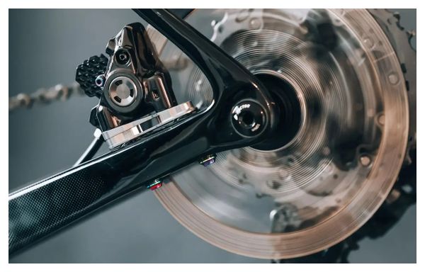Titanium Adapter voor Shimano Flat Mount 160 mm Achterremklauw absoluutBLACK Zwart