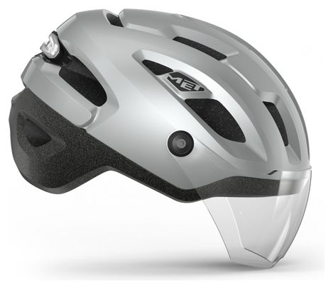 Casque MET Intercity Mips Argent Réfléchissant Mat