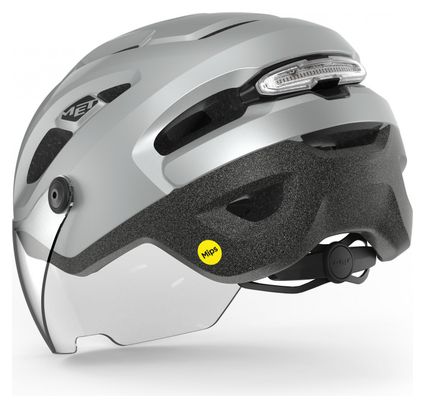 Casque MET Intercity Mips Argent Réfléchissant Mat