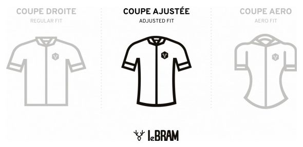 LeBram Roselend Bordeaux Short Sleeve Jersey Fitted