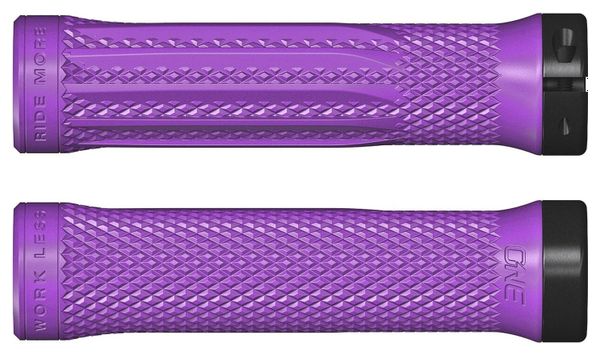 Paire de Grips OneUp Lock-On Violet