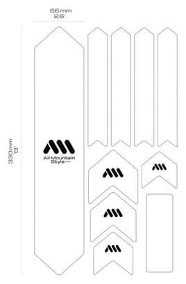 ALL MOUNTAIN STYLE Joyride XL Rahmenschutz-Kit 10 Stück - Grau