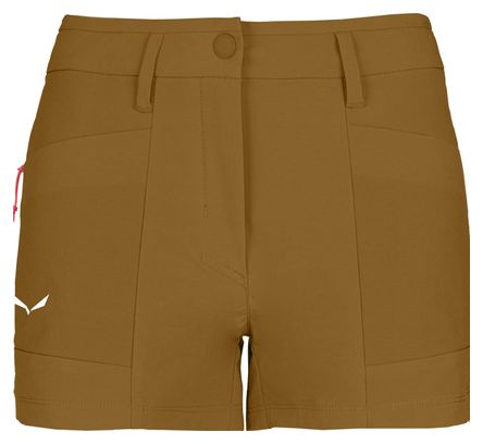 Women's Salewa Puez Cargo Brown Shorts