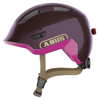 Casco infantil Abus Smiley 3.0 Ace LED Royal Purple