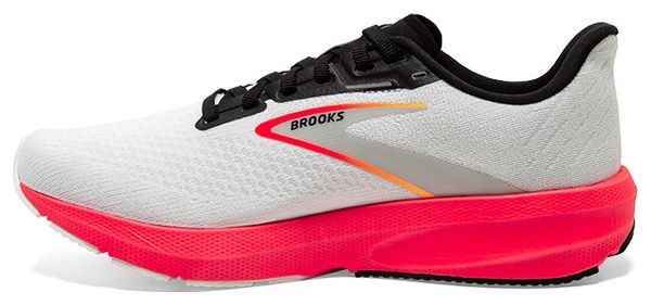 Chaussures Running Brooks Launch 10 Blanc Rouge Homme