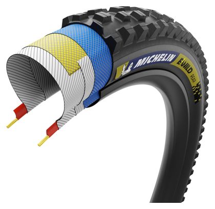 Michelin E-Wild Rear Racing Line MTB Tire 27.5'' Tubeless Ready Foldable Magi-X E-Bike Ready