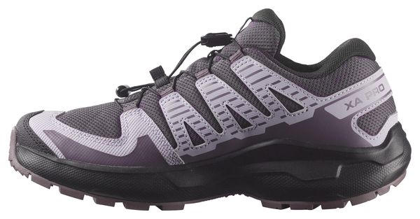 Salomon XA Pro Waterproof Purple Kids' Trail Running Shoes