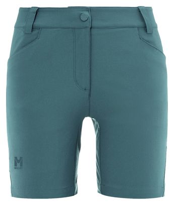 Short de Randonnée Femme Millet Trekker Stretch Vert