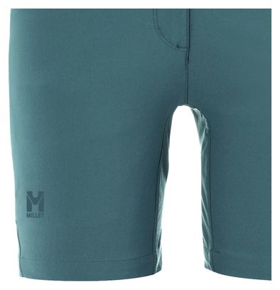 Short de Randonnée Femme Millet Trekker Stretch Vert