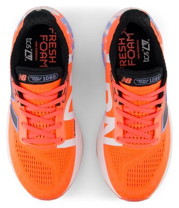 Chaussures Running New Balance TCS London Marathon Fresh Foam X 1080 v14 Blanc/Rouge Femme