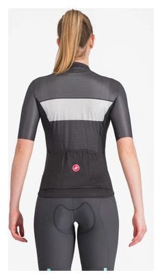 Castelli Elegante Jersey met korte mouwen Zwart Grijs