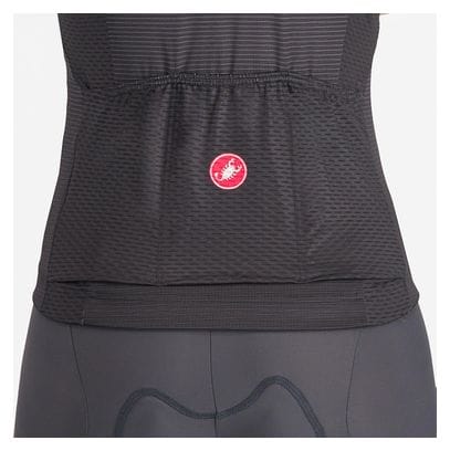 Castelli Elegante Jersey met korte mouwen Zwart Grijs