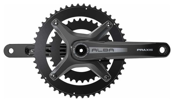 Pédalier Praxis ALBA-GR Aluminium 48-32 dents 10/11/12V Noir