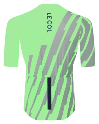 Maillot Manches Courtes Homme Le Col Pro Vert/Gris