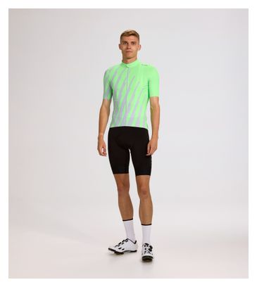 Maillot Manches Courtes Homme Le Col Pro Vert/Gris