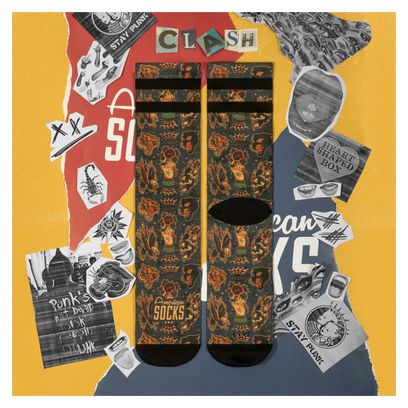 Clash - Chaussettes Graphiques Techniques Coolmax - Cyclisme  Running et Sport