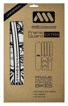 ALL MOUNTAIN STYLE Ronin XL Frame Protector Kit - 10 stuks Zwart