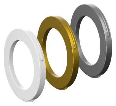 Magura Cover kit pinza, 4 pistoni, dal 2015 (Bianco / Oro / Argento) x12
