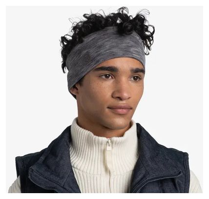 Cinta de Pelo Unisex Buff Merino Gris Ancho