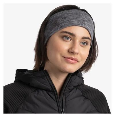Cinta de Pelo Unisex Buff Merino Gris Ancho