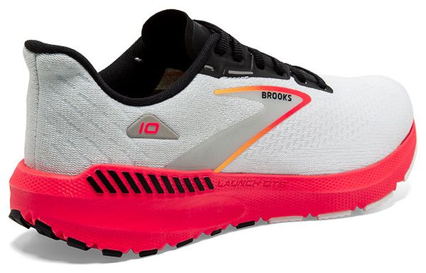 Brooks Launch GTS 10 Running Shoes White Red Men's