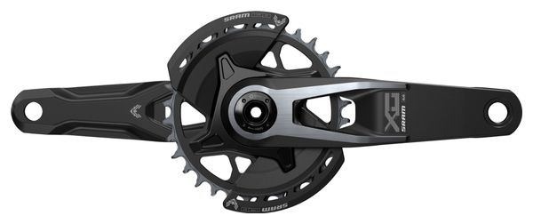 Guarnitura Sram X0 Eagle T-Type DUB Wide 32T 12S (Con Bashguard) Nero