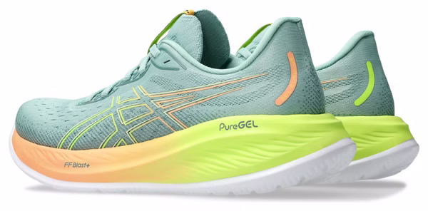 Asics Gel-Cumulus 26 Paris Groen/Oranje/Geel Damesschoenen