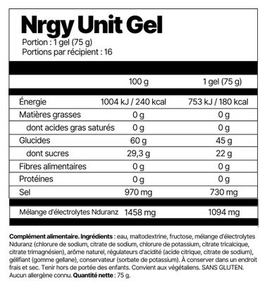 Pack 16 gels fraises Nduranz