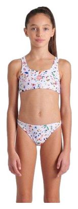 Arena Confetti Zweiteiler Badeanzug Weiß/Multicolor Mädchen