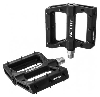 Neatt Composite 8 Pin Flat Pedals Black