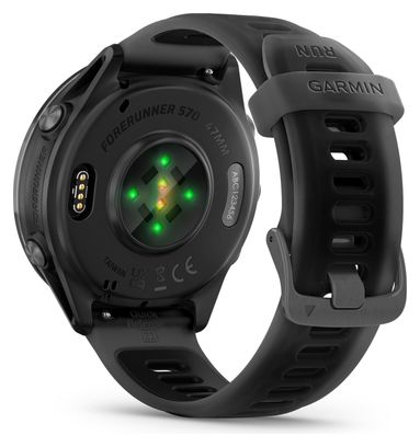 Montre GPS Garmin Forerunner 570 - 47 mm Noir Aluminium Slate