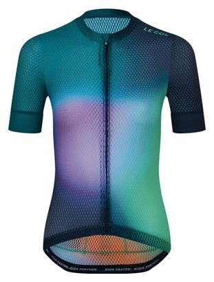 Le Col Pro Air Blue/Green Women's Short Sleeve Jersey