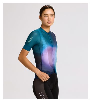 Le Col Pro Air Blue/Green Women's Short Sleeve Jersey