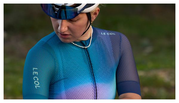 Sous-couche Cyclisme Femme Le Col Pro Air – Vert Paon – Manches Courtes – XS