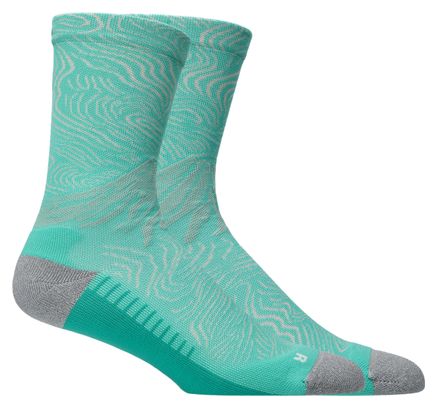 Calze Asics Fujitrail Graphic Crew Verde