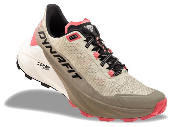 Zapatillas de trail Dynafit Ultra 100 v3 Beige/Rosa para mujer