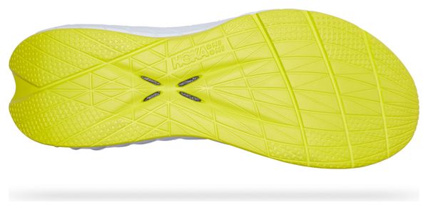 Hoka One One Carbon X 3 Running Shoes White Yellow